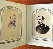 Load image into Gallery viewer, 1860s Photo Album With Civil War Soldier Generals Lincoln Minnesota CDV Tintypes
