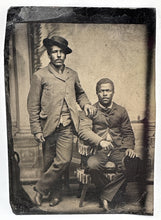 Load image into Gallery viewer, African American Men from Georgia Antique Tintype Photo 1800s Original Black
