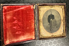 Load image into Gallery viewer, Tintype African American Man in Uniform Occupational or Soldier Antique Photo
