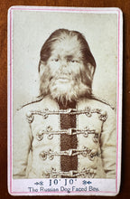 Load image into Gallery viewer, RARE EISENMANN CDV OF JO-JO THE DOG FACED BOY - SIGNED?
