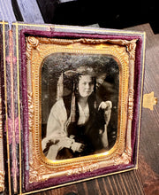 Load image into Gallery viewer, Lot Clark Family Antique Photos Tintypes Ambrotype ID&#39;d 1860s Civil War Vet
