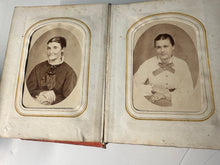 Load image into Gallery viewer, 1860s 1870s Photo Album with Civil War Sailor Illinois &amp; Pennsylvania
