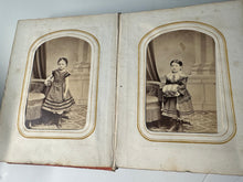 Load image into Gallery viewer, 1860s 1870s Photo Album with Civil War Sailor Illinois &amp; Pennsylvania
