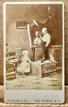 Load image into Gallery viewer, RARE PHOTOGRAPHER ADVERTISING CDV KRUEGER &amp; Co NEW YORK
