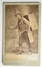Load image into Gallery viewer, Hiking Man with Camping Gear / Pedestrian Rare CDV 1880s Ohio
