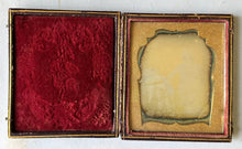 Load image into Gallery viewer, Sealed daguerreotype little boy with summer hat
