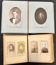 Load image into Gallery viewer, Two Photo Albums 71 Total Images Cabinet Card CDV Tintype
