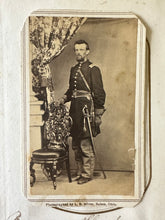 Load image into Gallery viewer, ID'd POW 1ST LT. J.B. KIRK - 19th Ohio / 101st PA Infantry Civil War Soldier CDV
