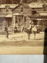 Load image into Gallery viewer, HTF Large 1880s Boudoir Cabinet Card Halfway House on Pike's Peak Cog Railroad
