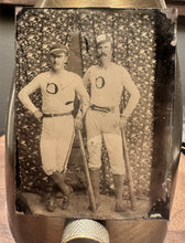 Load image into Gallery viewer, Antique Tintype Two Baseball Players in Uniform Oregon Estate
