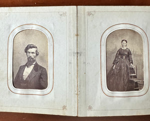 1860s/1870s Photo Album with CDV & Tintype + Civil War Soldier