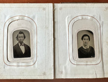 Load image into Gallery viewer, 1860s/1870s Photo Album with CDV &amp; Tintype + Civil War Soldier
