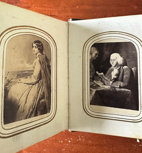 1860s Photo Album With Civil War Soldier Generals Lincoln Minnesota CDV Tintypes