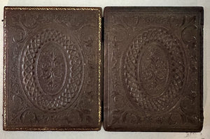 Broadbent Stereo Daguerreotype in Mascher Viewing Case 1/4 Case Philadelphia