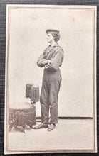 Load image into Gallery viewer, 1860s CIVIL WAR UNION NAVY SAILOR CDV PHOTO OHIO PHOTOGRAPHER
