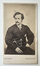 Load image into Gallery viewer, Lincoln Assassin John Wilkes Booth 1860s CDV Photo
