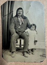 Load image into Gallery viewer, Native American Indian Man &amp; His Son Tintype Photo
