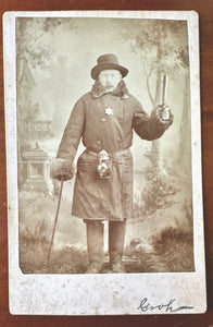 Wisconsin Railroad Police Cabinet Card Photo Late 1800s