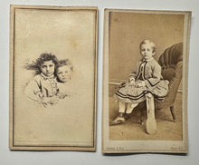 Load image into Gallery viewer, Lot of Children CDVs Boy with Toy &amp; Affectionate Siblings by Gurney
