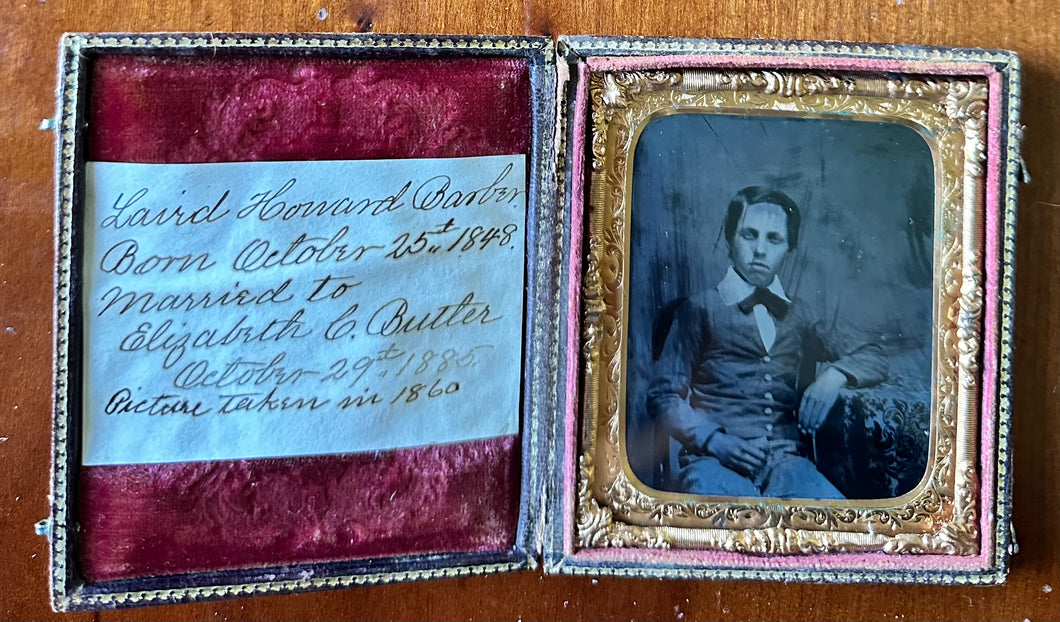 US Congressman Laird Howard Barber as Young Boy