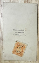 Load image into Gallery viewer, Daughter of the Regiment with Flag 8th Vermont Rare CDV
