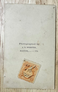 Daughter of the Regiment with Flag 8th Vermont Rare CDV