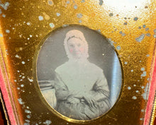 Load image into Gallery viewer, 1/6 Daguerreotype Photo Old Quaker Woman Pennsylvania Photographer 1800s
