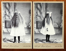 Load image into Gallery viewer, Cabinet Card Set Minnesota Girl with Long Hair with Back View
