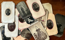 Load image into Gallery viewer, Lot of CDVs and Tintypes 1860s and 1870s
