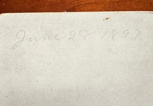 Load image into Gallery viewer, Liberty Center Ohio Music Band Dated 1897 Cabinet Card

