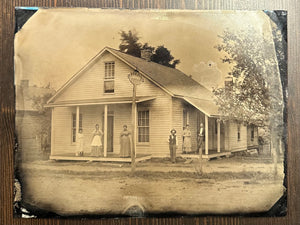 Full Plate Tintype WILSON HOUSE Hotel with Sign