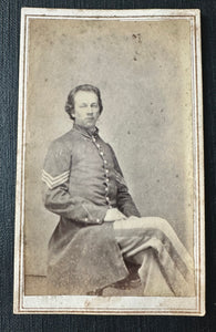 Civil War Soldier SGT WM. ORR 153RD NEW YORK VOL. INFANTRY 1860 CDV Photo - WIA?
