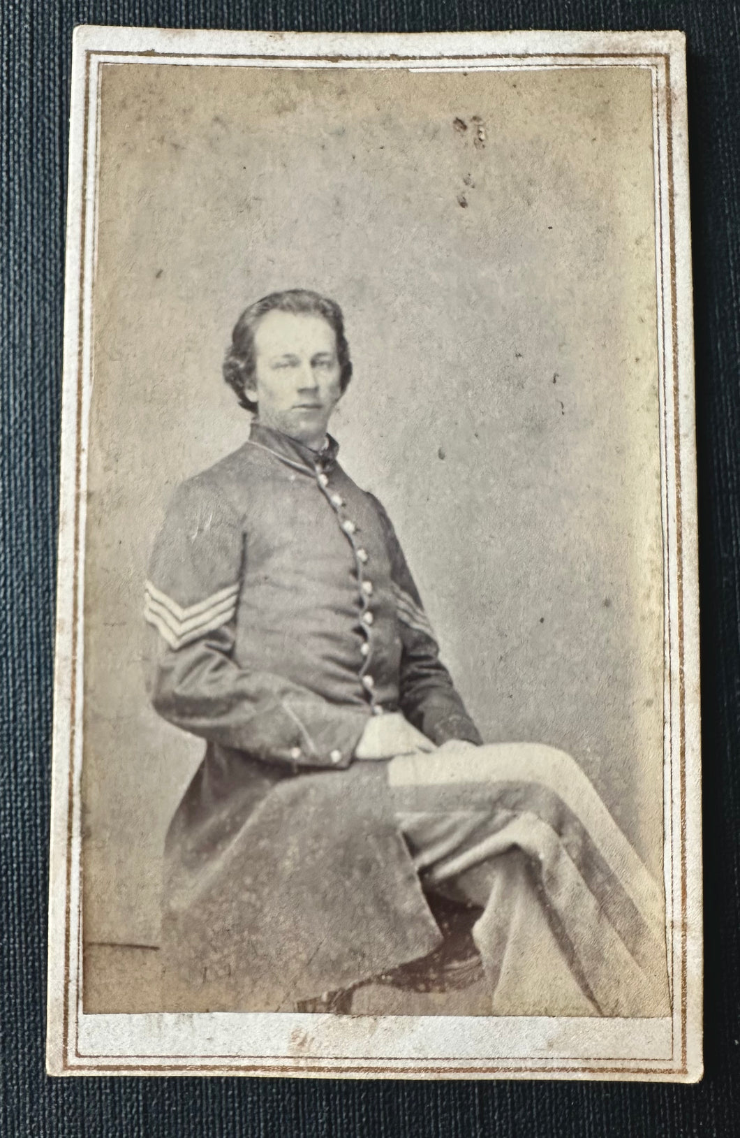 Civil War Soldier SGT WM. ORR 153RD NEW YORK VOL. INFANTRY 1860 CDV Photo - WIA?