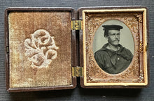 Load image into Gallery viewer, Civil War Sailor Tintype in Union Case Maine Estate
