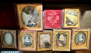 Lot of 7 Daguerreotype of Women 1850s