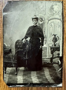 Antique 1800s Tintype Photo - African American Woman / Black Americana Rare VTG