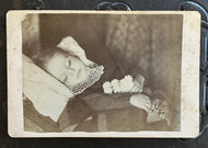 Post Mortem Cabinet Card, Little Iowa Girl