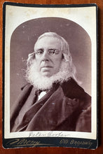 Load image into Gallery viewer, [ SARONY ] Cabinet Card of Industrialist PETER COOPER 1870s NYC
