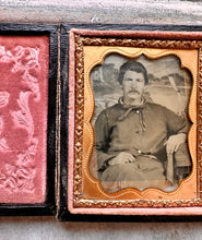 Load image into Gallery viewer, 1/9 1850s Ambrotype of a Miner or Sailor
