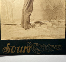 Load image into Gallery viewer, Missouri Dr. Henry Essig Aiming His Gun 1800s Cabinet Card Photo
