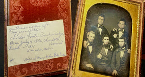 1/4 Plate 1850s Group Daguerreotype of Vermont Lawyers, ID'd Breckenridge