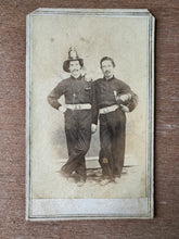 Load image into Gallery viewer, Civil War Era / 1860s CDV Photo of Two Firemen

