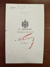 Load image into Gallery viewer, Rare NADAR CDV of Peruvian MATADOR Bullfighter Peru
