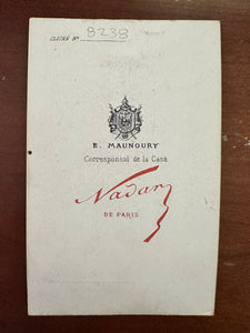 Rare NADAR CDV of Peruvian MATADOR Bullfighter Peru