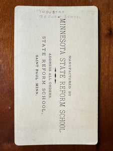 Rare Minnesota Reform School Products CDV