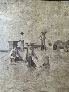Interesting Occupational Cabinet Card of Roof Workers - RARE!