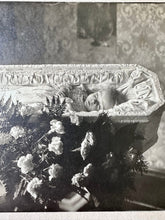 Load image into Gallery viewer, Large Format Post Mortem Child in Casket 1900s #1
