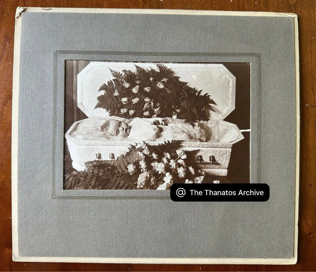 Large Format Post Mortem Child in Casket #2