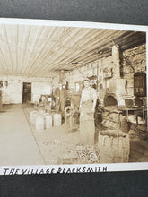 Load image into Gallery viewer, Interior of BLACKSMITH HORSESHOE FARRIER SHOP Photo 1900s Occupational
