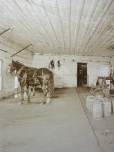 Load image into Gallery viewer, Interior of BLACKSMITH HORSESHOE FARRIER SHOP Photo 1900s Occupational
